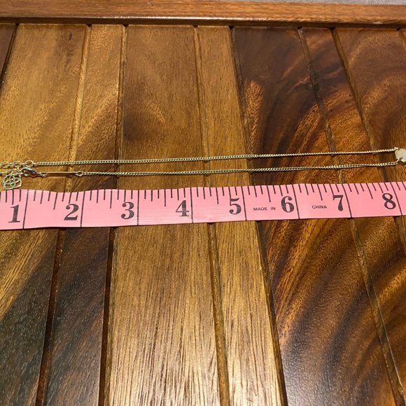 Kendra Scott Mable gold necklace with iridescent / white drusy druzy stone . - Picture 7 of 8